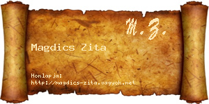 Magdics Zita névjegykártya